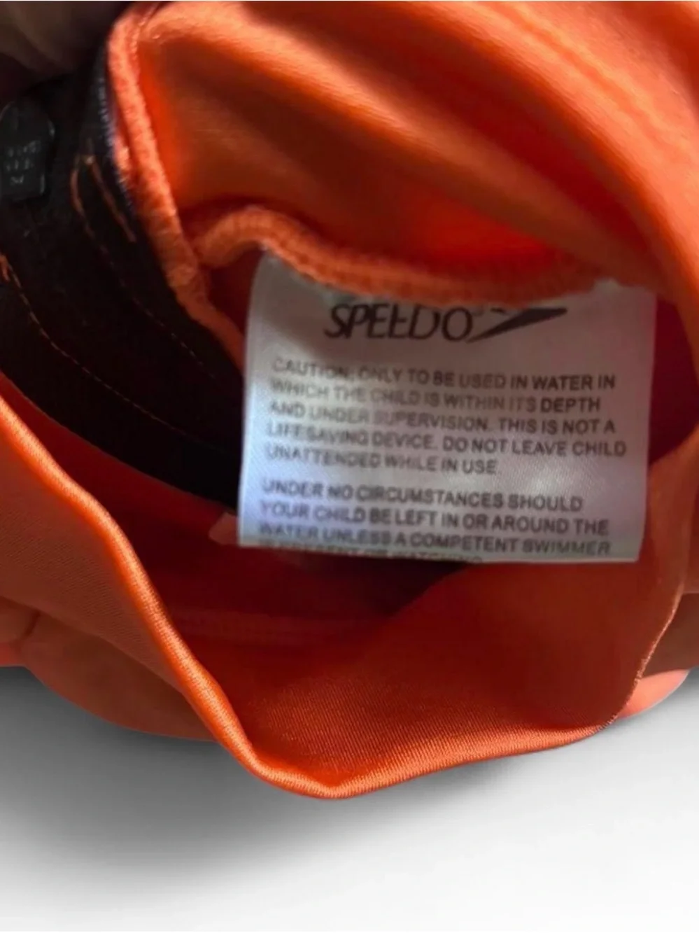 Speedo Orange and Blue Short Sleeve Kids Rashguard Swimsuit